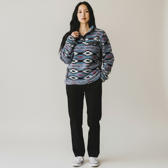 🌻CINCH Western Aztec Fleece Pullover |  Women’s Size Small - Picture 2 of 10